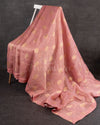 Chanderi Tissue saree with Zari woven buttas