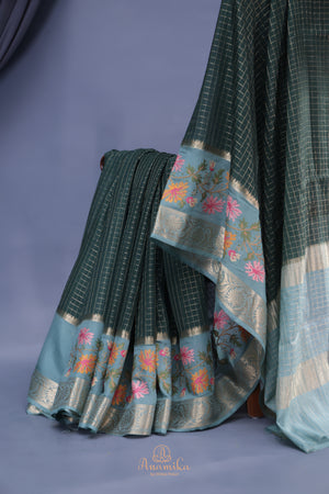 Soft Silk Chanderi Pattu - where weave meets embroidery