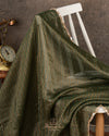 Dark Green Chanderi Tissue saree