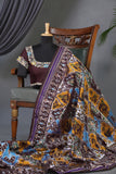Timeless Ikkat patola elegance in rich chocolate brown