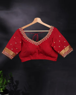 Kalamkari print on mysore crepe silk saree