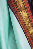A Vintage kanjeevaram in a lovely shade of blue