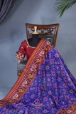 Patan Patola at its best - Royal Blue & Maroon