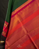 Green a Kanjeevaram Saree - Vintage Style Elegance