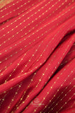 Classic red and regal gold mysore crepe silk saree