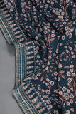 Deep teal blue Georgette saree