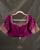 Vintage Kanjeevaram Saree with Heavily Embellished Blouse