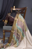 Mysore crepe silk saree in pretty pastels