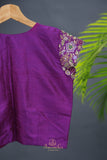 A designer blouse that’s Pure Art -  Purple