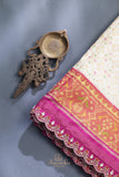 Patan Patola saree with intricately designed maggam work border