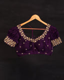 Gadwal saree in a lovely shade of peach and violet