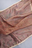 A dreamy floral organza in light brown