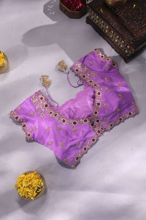 Lavender work Blouse