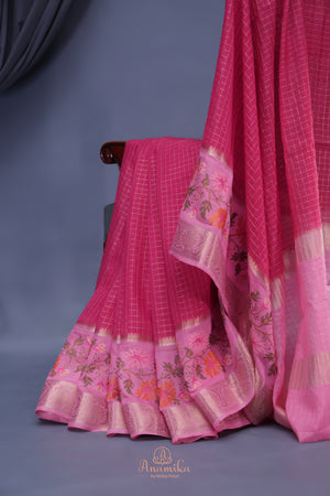 Soft Silk Chanderi Pattu - where weave meets embroidery