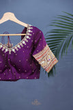 A Vintage kanjeevaram in a lovely shade of blue