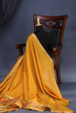 Soft Tussar with a contemporary elegance-Mustard Yellow