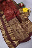 Vintage Kanjeevaram Excellence in Rust Orange and Brown combo
