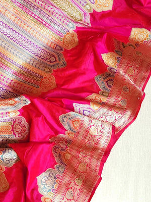 Stunning Banarasi rangkart saree - a designer piece