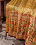 Tissue Kanjeevaram saree with a stunning paithani border