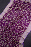 Banarasi Silk Saree in Purple & Lavender