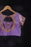 Banarasi Silk Saree in Purple & Lavender