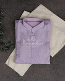 Thread and Sequins work kurta in a lovely Lavender Color