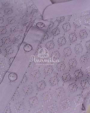 Thread and Sequins work kurta in a lovely Lavender Color