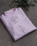 Thread and Sequins work kurta in a lovely Lavender Color