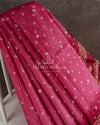 Pink Bandini Chikankari saree on Organza base with a mirror work blouse