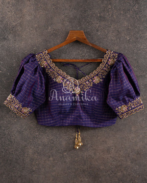 Sea Green Printed Organza Saree with Sequins border