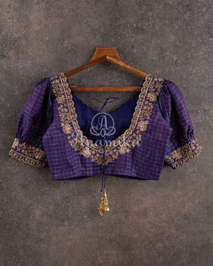 Sea Green Printed Organza Saree with Sequins border