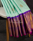 Blue and Purple Gadwal Pattu Saree