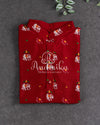 Red Patola Kurta on Pure Silk