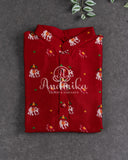Red Patola Kurta on Pure Silk