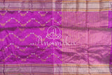 Lovely Lavender chanderi silk saree in a classic style