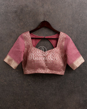 Handpainted Tusser Georgette Saree with exclusive paithani border