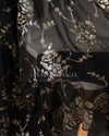 Black Sequins Georgette saree with a simple blouse