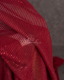 Wine Color Sequins Saree with a stunning blouse work