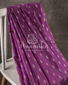 Purple Ikkat Silk Saree with Patola inspired border