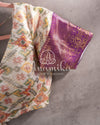 Purple Ikkat Silk Saree with Patola inspired border