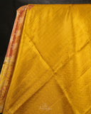 Stunning Kanjeevaram Tissue Saree in Golden Yellow