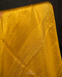 Stunning Kanjeevaram Tissue Saree in Golden Yellow
