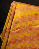 Stunning Kanjeevaram Tissue Saree in Golden Yellow