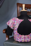 Gorgeous lavender tissue Saree with petite embroidered border