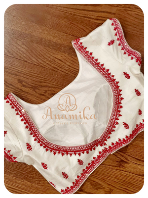 White designer blouse