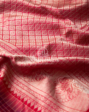 Rani Pink Gadwal Silk Saree