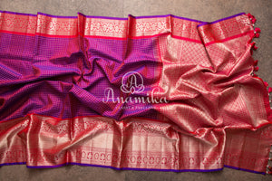 Rani Pink Gadwal Silk Saree