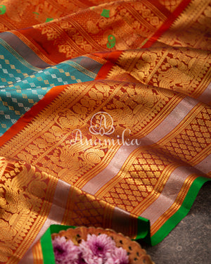Grand & Royal Gadwal Silk Saree