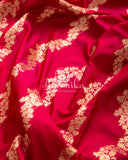 Banarasi Ektara Weave in Dark Reddish Pink