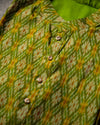 Leaf Green Ikkat Silk Kurta